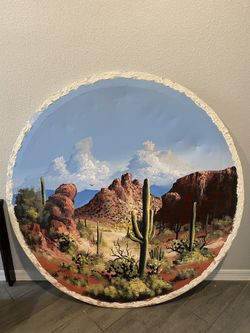 Set of 4 oil paintings. 2 larger 2 smaller