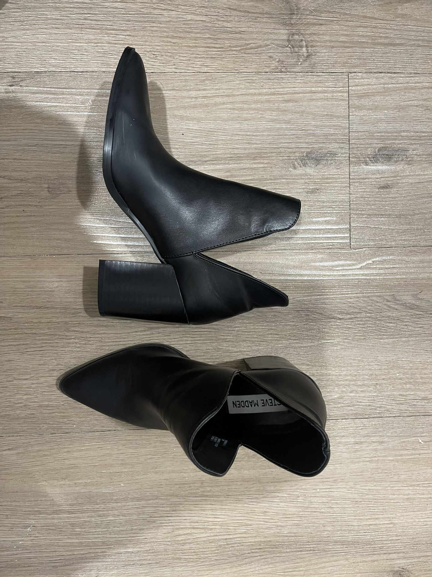 Black Heeled Booties (Steve Madden)