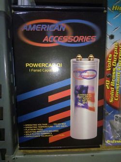 New 1 farad capacitor car audio