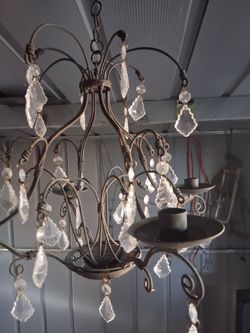 Vintage candle holder...hanging light fixture