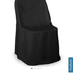 13 Black Fabric Chair Covers