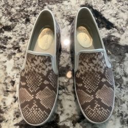 Michael Kors Slip On Snake Tennis Shoes SZ 7
