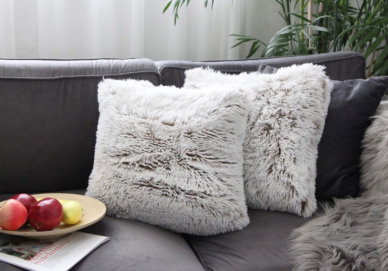 Uhomy Home Decorative Luxury Super Soft Style Artificial Fur Throw