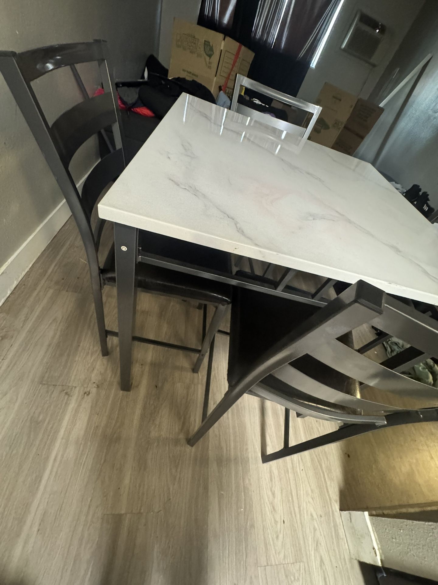 Small Table Set With 4 Chairs 