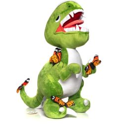 Limited Edition Elbo Glass x Felt - Raptor Plush Toy - Green Brand New & Sealed