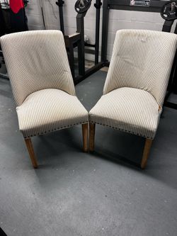 2 upholstered chairs