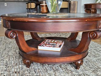 Wooden Coffee Table And TV Console