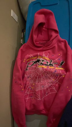 pink sp5der hoodie