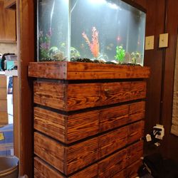 30 Gallon Aquarium With Beautiful Custom Stand