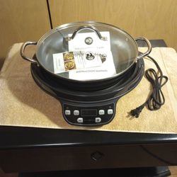Simply Ming Induction Cooktop With 12" Grill Pan