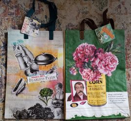 Set Of 2 Trader Joes Bag Indiana and Fearless Flyer