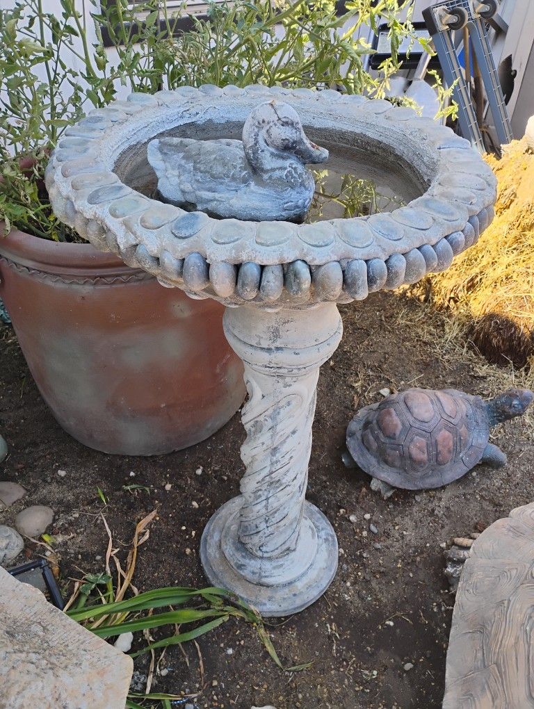 Stone Bird Bath