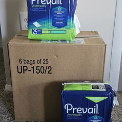 Prevail underpads 23×36 Large  25 count New