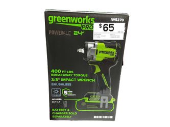 Greenwork Iw5370 Green Cordless Impact Drill