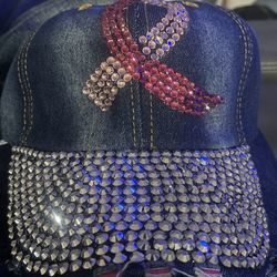 Breast Cancer Awareness 💎Bling Hats🎀💕