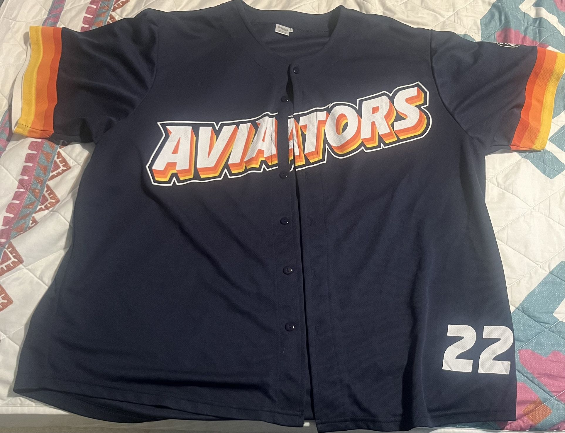 Las Vegas Aviators Baseball Jersey 22 Size XL