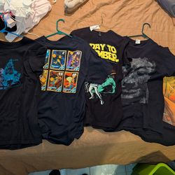 Lot Of 5 Men's Med Graphic Tees