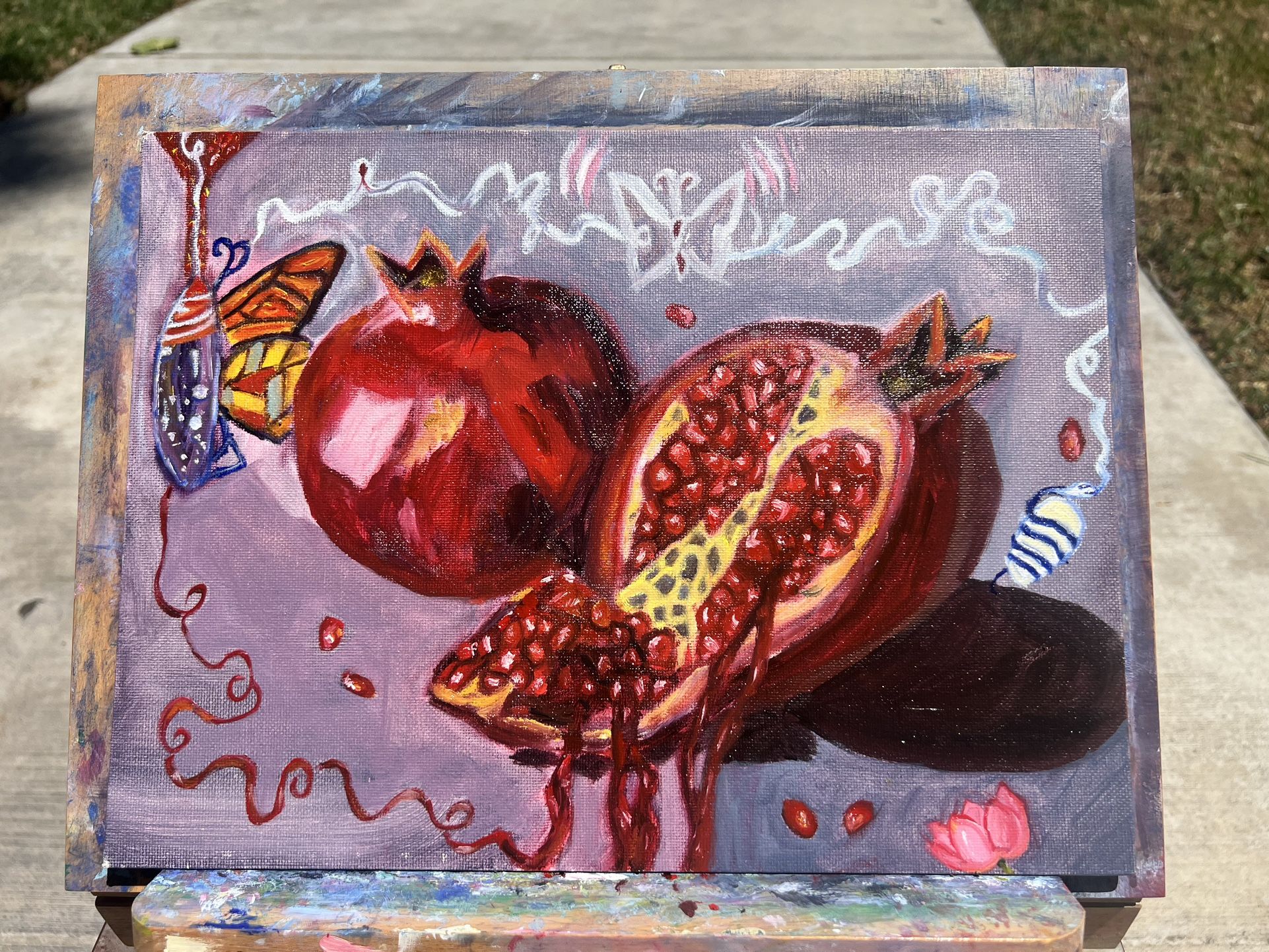 The Alkahest Heart. Original Oil Painting