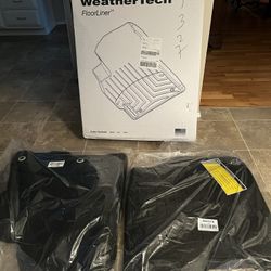 NEW Weather Tech Floor Liners/Mats For 2013-2020 Toyota Sienna-1st Row, Black