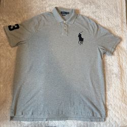 Polo Ralph Lauren big Pony Classic fit Grey Shirt Men’s Sz XXL