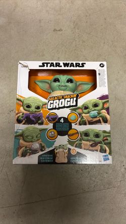 Star Wars The Mandalorian Galactic Snackin’ Grogu Animatronic Toy with Over 40 Sound and Motion Combinations, Interactive Toys.