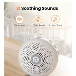 Dreamegg Portable Noise Machine for Baby Adult, Features Powerful Battery, 21 Soothing Sound, Noise Canceling for Office & Sleeping, Sound Therapy for