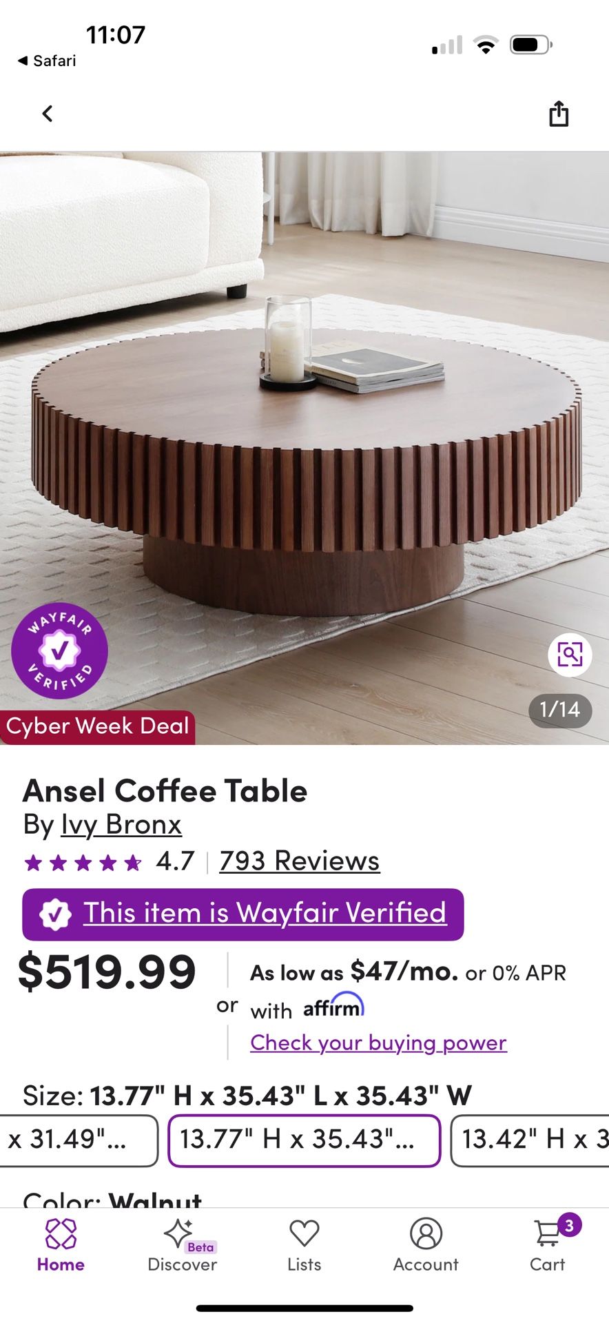 Round Coffee Table