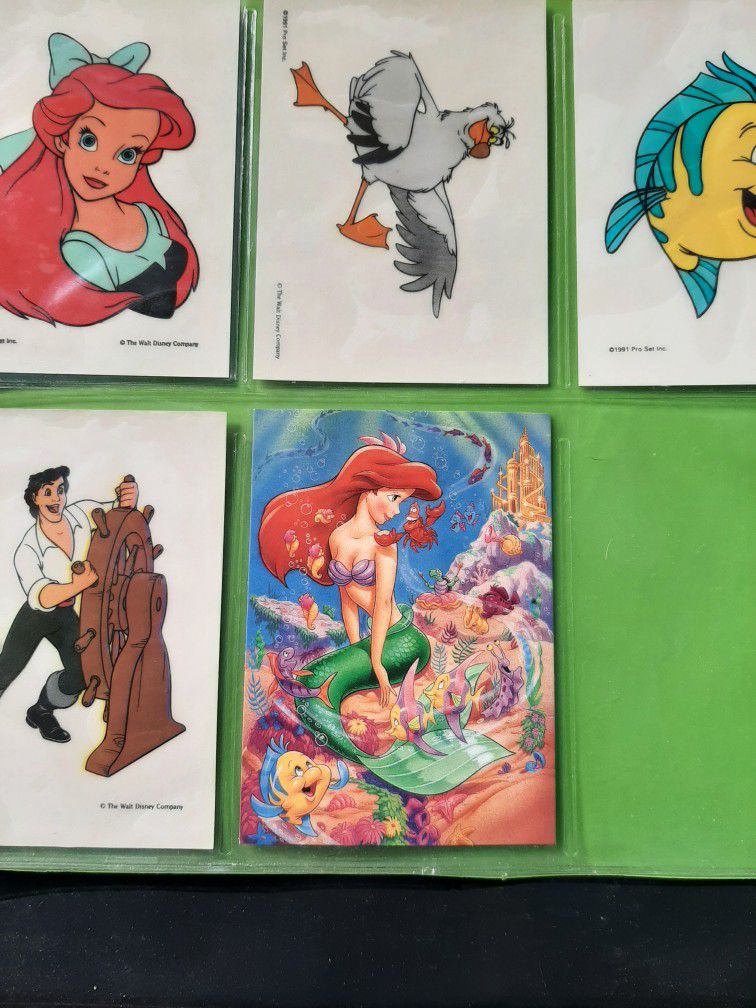 1991 Pro Set Walt Disney Mermaid Cards