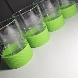 Seattle Seahawks Neon Green Rocks Glasses (Set of 4)