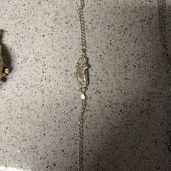 Bracelet And Chain Set Silver Real