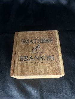 Smathers & Branson Wooden Gift Storage Empty Box