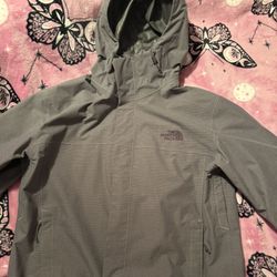 Grey North Face Men’s Venture 2 Hooded Jacket , Size M