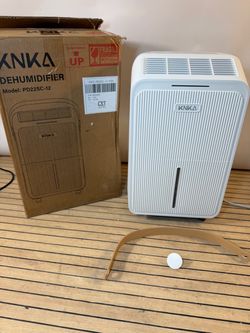 KNKA 2500 Ft² Max 34 Pints Dehumidifier with Drain Hose, White Dehumidifiers for Home, Bedroom, Bathroom, Large Room, Three Modes, Intelligent Humidi
