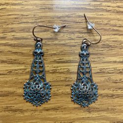 Antique Turquoise Drop Earrings