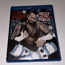 CM PUNK BEST IN WORLD BLU RAY DVD WWE TNA AEW ICP ECW RARE OOP