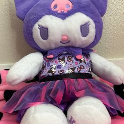 Sanrio Purple Kuromi Build A Bear With Butterfly Dress 
