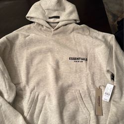 Essentials hoodie ( light oatmeal)
