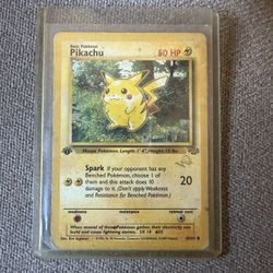 Pikachu 1st Edition Promo Card