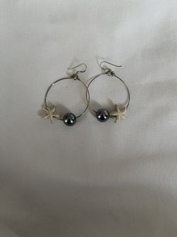 Sterling Silver Starfish Earrings