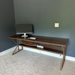 NEW - TribeSigns 74” Desk in Dark Brown