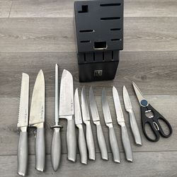 Henckels Modernist 13-Piece Knife Block Set - Stainless Steel