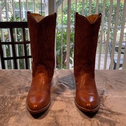 Tan Leather And Suede Boots 9 1/2