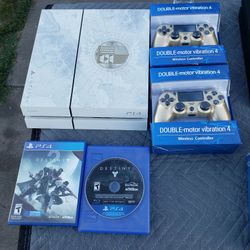 Custom 2000GB 2TB Limited edition Hackable 9.60 $400! With 2 Controllers & 2 Destiny Games 1 & 2 all works 100% is not 500GB is 2000GB that why price