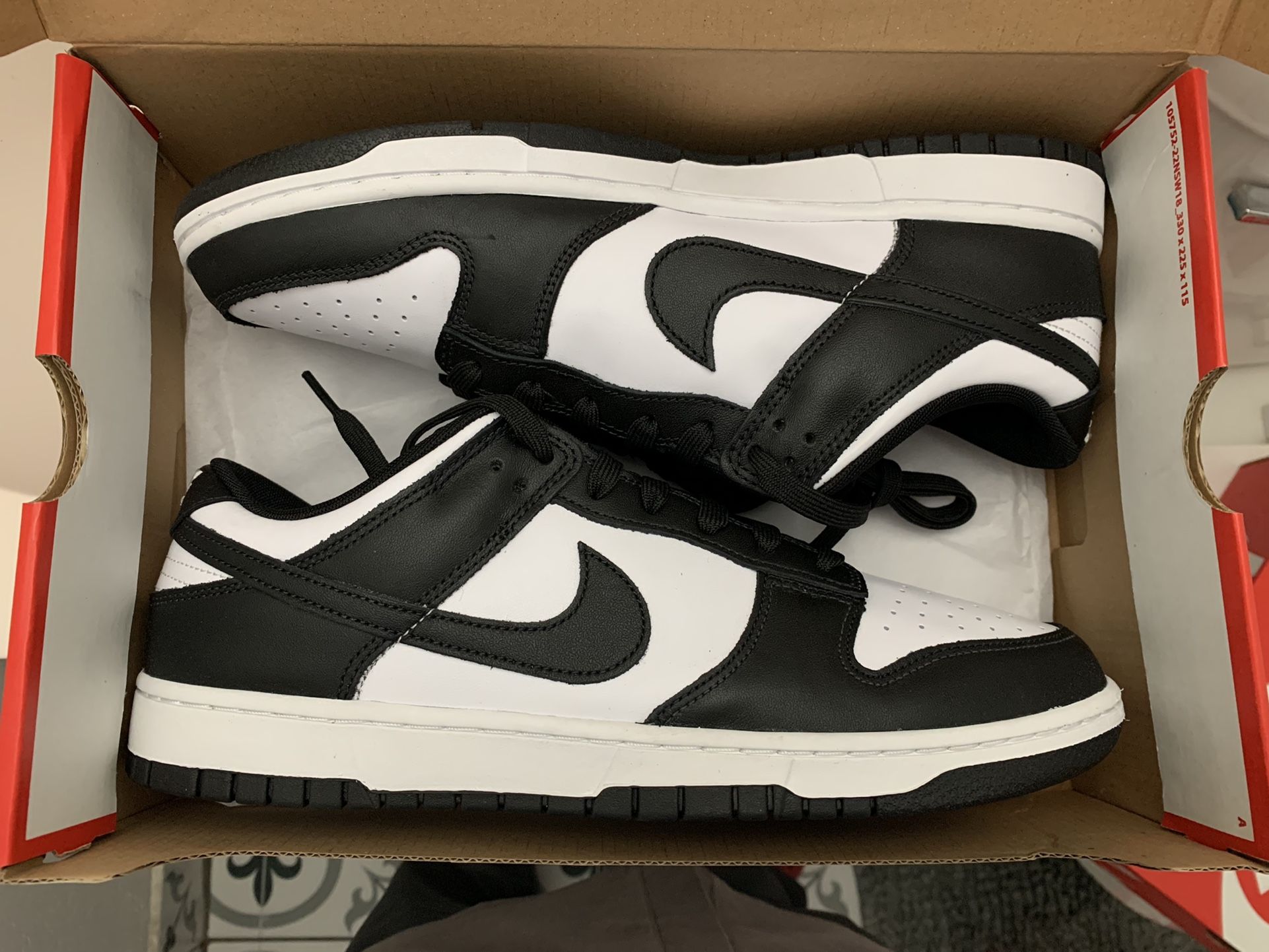 Ds Nike Air Dunk Low Panda Size 12