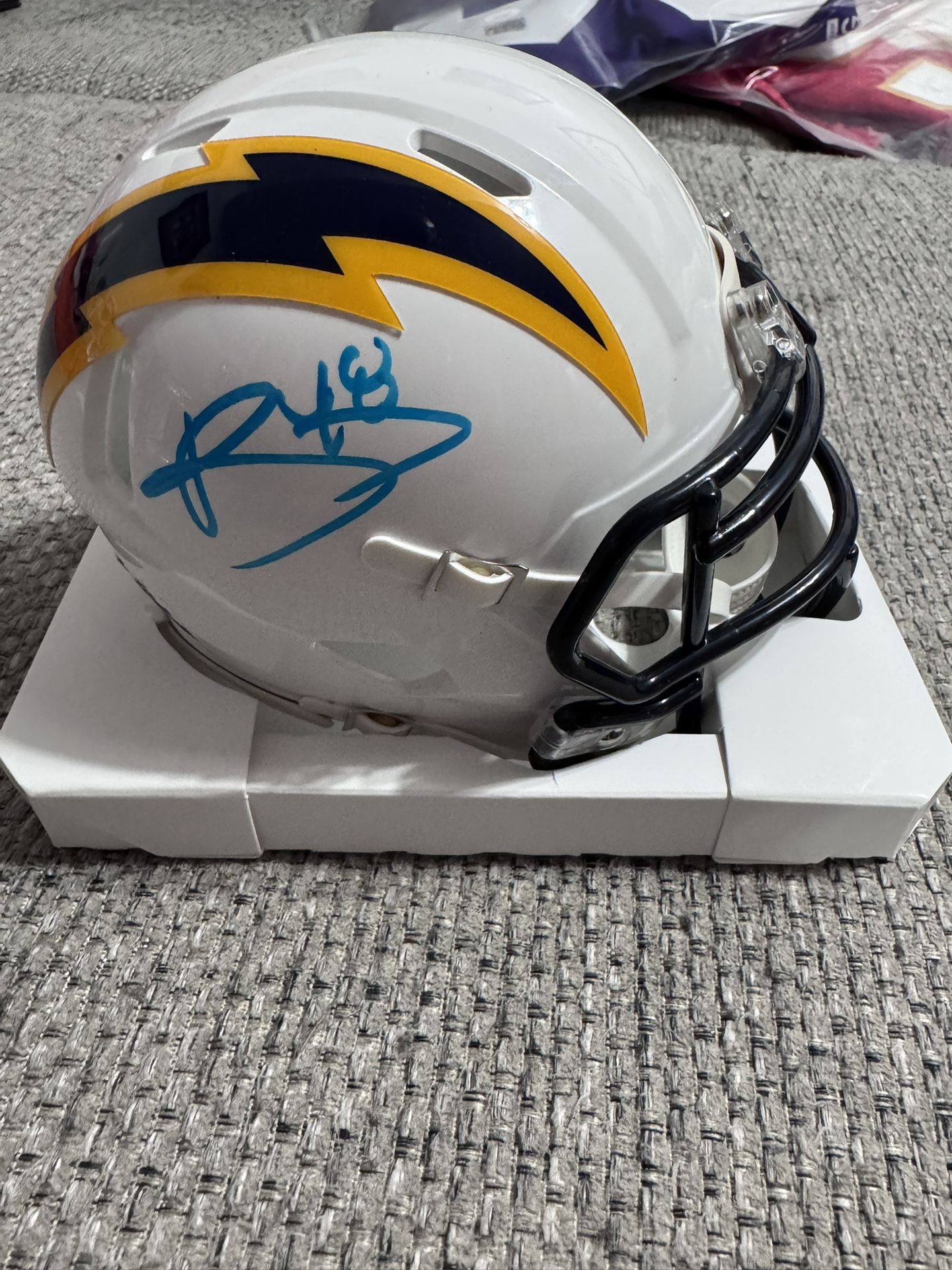 Alvin “Bud” Dupree Sigmed Autograph LA Chargers Mini Helmet - Beckett Coa - LA Chargers