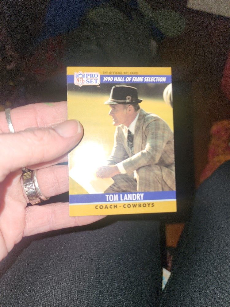 Tom Landry Baseball Card