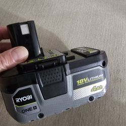Ryobi ONE+ 18V Lithium Battery 4 Amh 