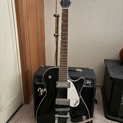 Gretch Pro Jet Electric Guitar & Fender Amp