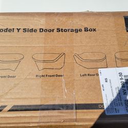 New Door Side Storage Box For Tesla Model 3/y Package Of 4