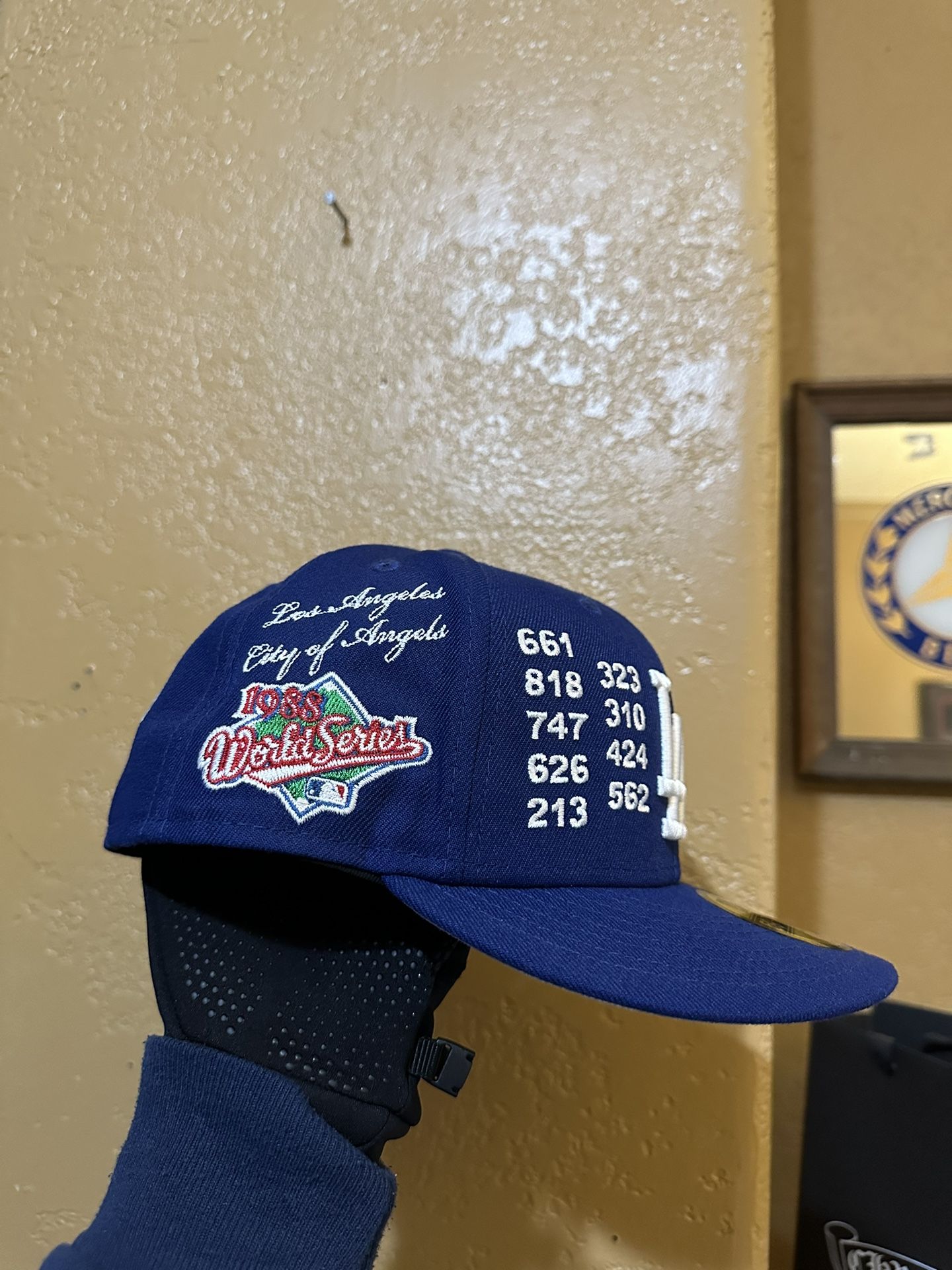 RARE New Era LA Dodgers Area Code Fitted Hat